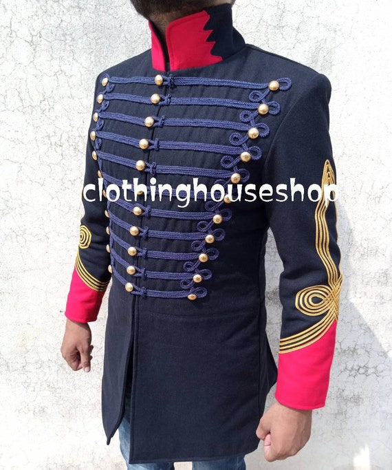 British Army Hussars Jacket Steampunk Military Uniforms Military Jackets  for Sale Steampunk Military Jacket 