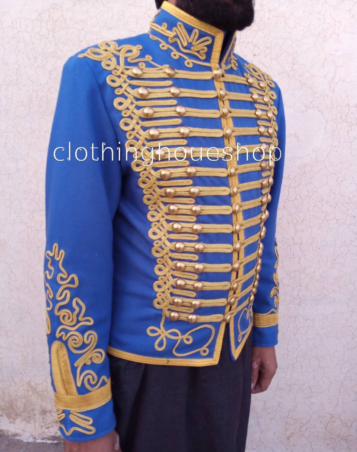 Mens Military Hussar Jacket Hussar Jacket for Men Wool Etsy