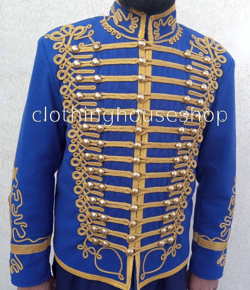 New Napoleonic Hussar Uniform Miltary Style Tunic Pelisse Jimmi Hendrix