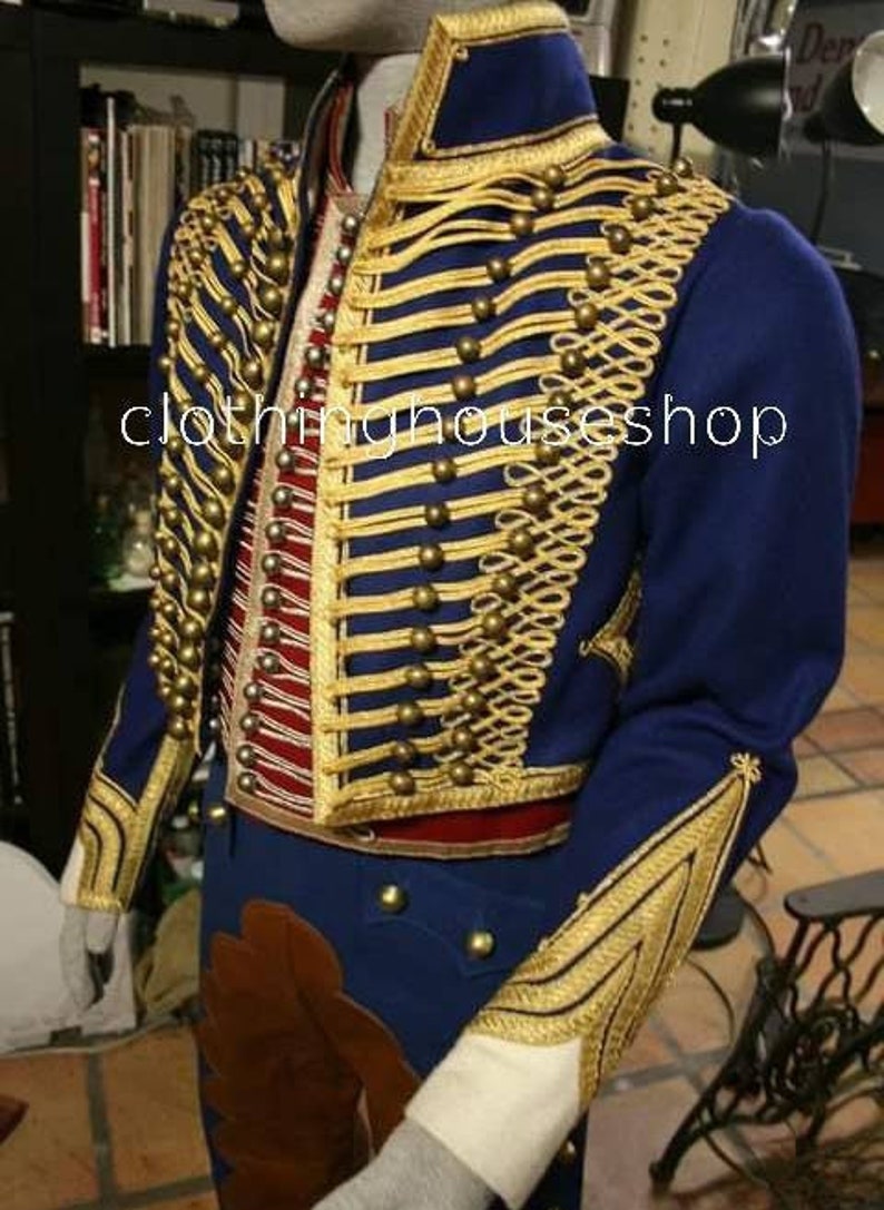 New 2 Napoleonic Hussar Uniform Miltary Style Tunic Pelisse Jimmi