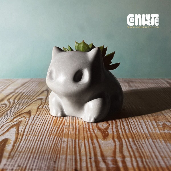 Mini Bulbasaur Concrete Succulent Planter