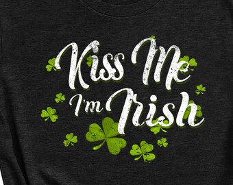 Chemise de la Saint-Patrick Chemise Shamrock Verte St Patty Day - France Chemise à boire Chemise à boire de la Saint-Patrick Impression d'écran Shamrock