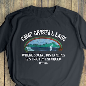 Camp Crystal Lake Counselor Friday the 13th Horror Movie Inspired Replica  Unisex Tee Jason Voorhees Horror Movie Gifts Slasher Gift 