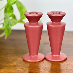 RARE Vintage Modern ASA Germany Candlestick Holders, Pair