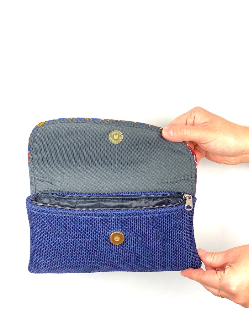 Floral Woven Clutch Purse Etsy