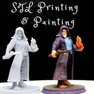 STL 3D Print and Paint Service:  Perfect for Hero Forge, Eldritch Foundry, DnD, TTRPG.  High Quality, Durable, Detailed Resin Prints