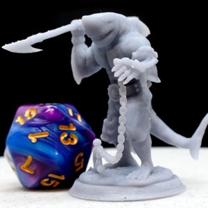 WereShark Pirate Miniature Model with Harpoon, 3D Resin Print.  Available printed, primered, or painted!
