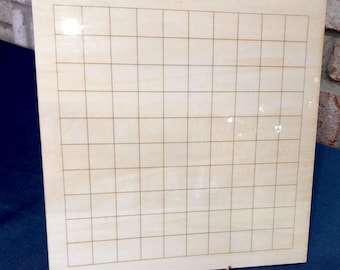 Basswood Whiteboard Sign with grid, for Dry Erase Markers