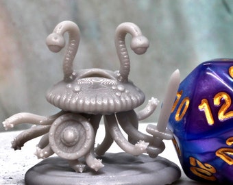 Flumph Miniature Model, 3D Resin Print.  Available printed, primered, or painted!