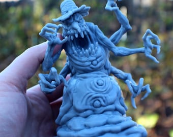 Huge Evil Snowman: 5.5" Resin 3D Print - Macabre Holiday Decor