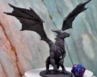 Miniatura de Dragón Barren, impresión 3D de resina de gran tamaño. ¡Disponible impresa, imprimada o pintada!