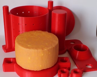 Combination Cheese Mold and Press, for making 2 pound hard cheese wheels