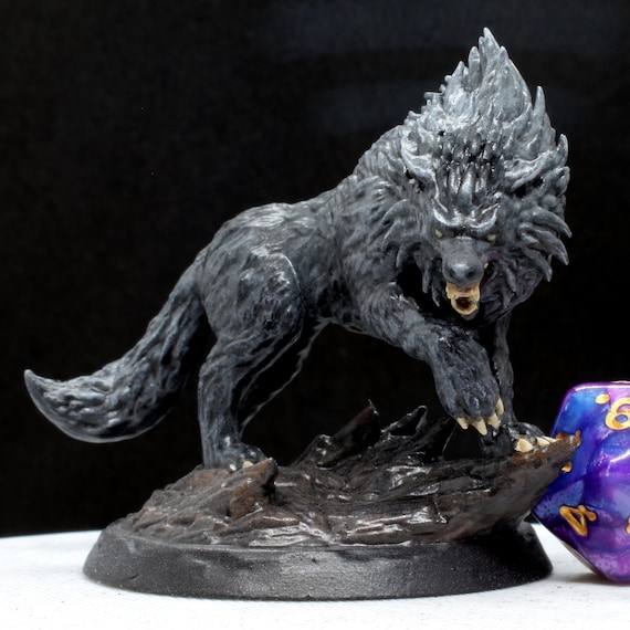 16cm Plastic Dire Wolf Model Figure Kids Toy Gift Home Decor Collectible 