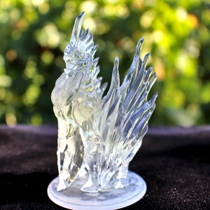 Crystal Dragon Miniature: 3D Resin Printed Monster Model (85mm)