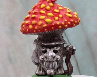 Miniaturowy model ludowy Mushroom Folk. Wydruk 3D z żywicy do DnD i gier planszowych.