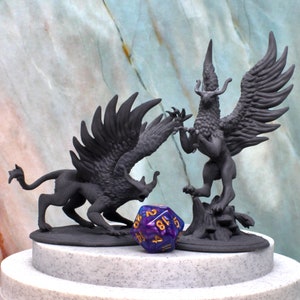 Griffin Miniatures Set: Large DnD Resin Prints