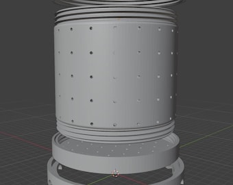 Fichier STL de moule à camembert imprimable en 3D (téléchargement numérique)