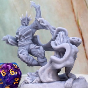 75mm scale Necromancer, 3D Resin Print.  Available printed, primered, or painted!