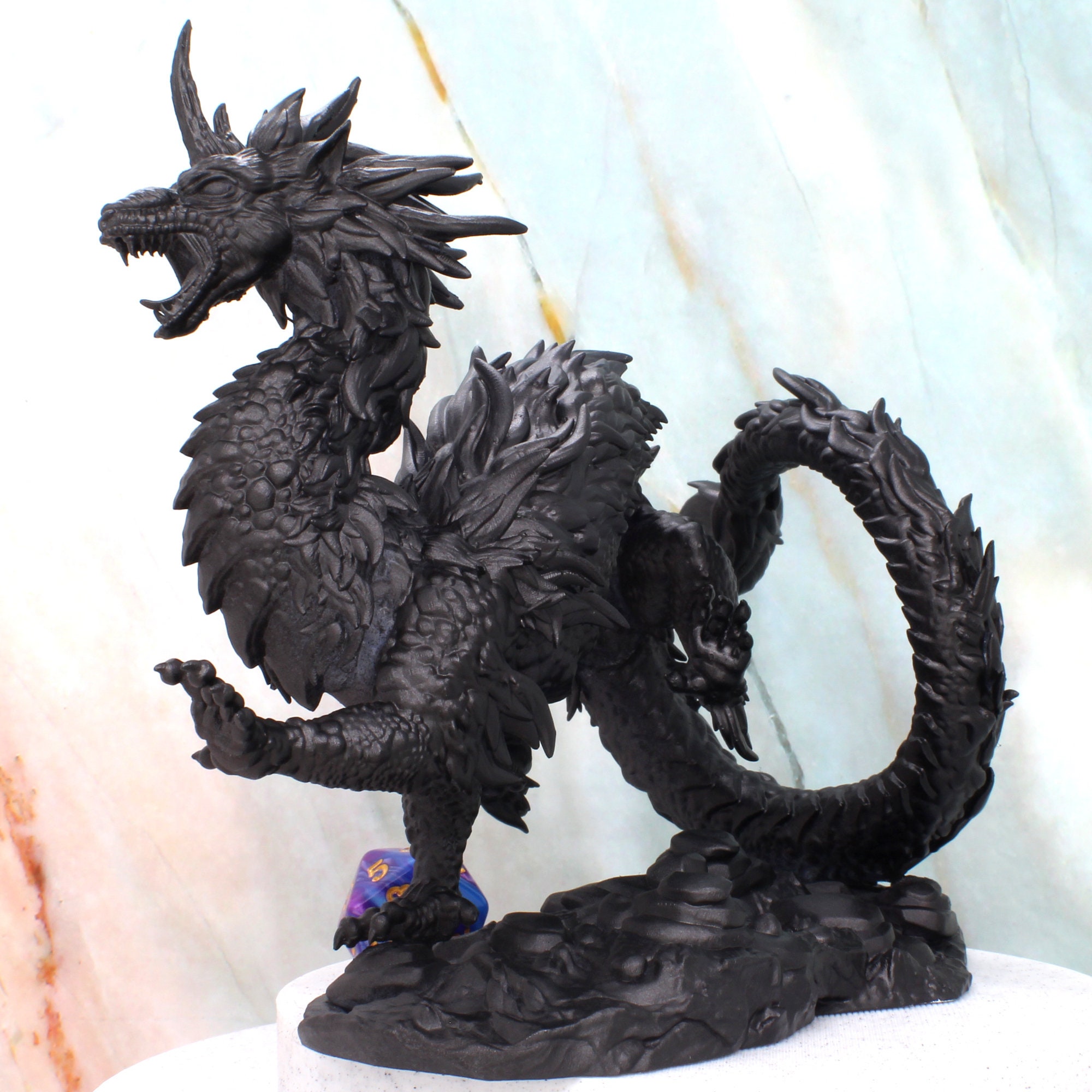 アジアンドラゴンミニチュア：D&D、テーブルトップゲーム用巨大