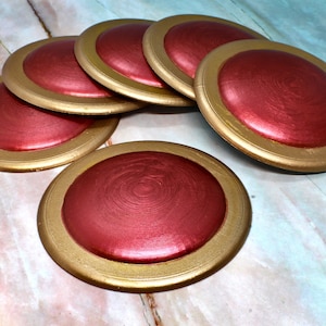 Set of 6 Large Cosplay Jewels, Great for adding to belts, straps, props and more!