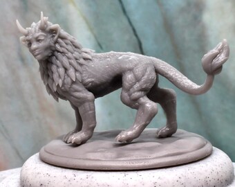 Sphinx Miniature Monster Model for TTRPGs, DnD.  3D Resin Print