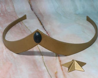 3D-Printed Tiara and Star for Sailor Guardian Cosplay.
