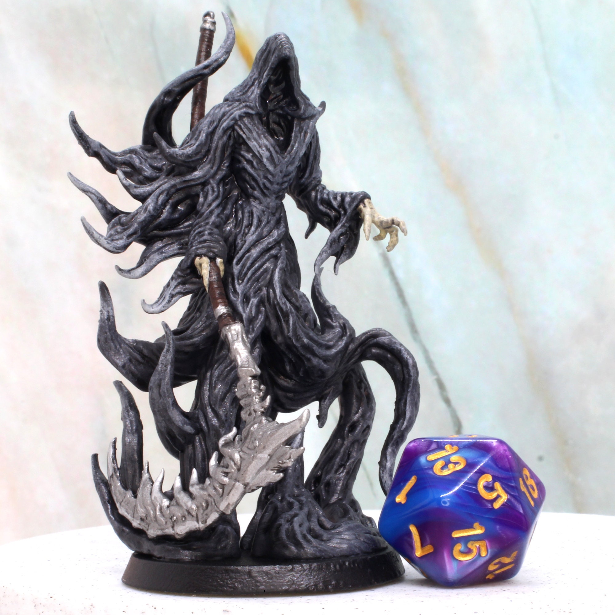 75mm tall TableTop Games Large size creature for DnD 2.75 inches tall 1:24 Scale Grim Reaper 3D Resin Print