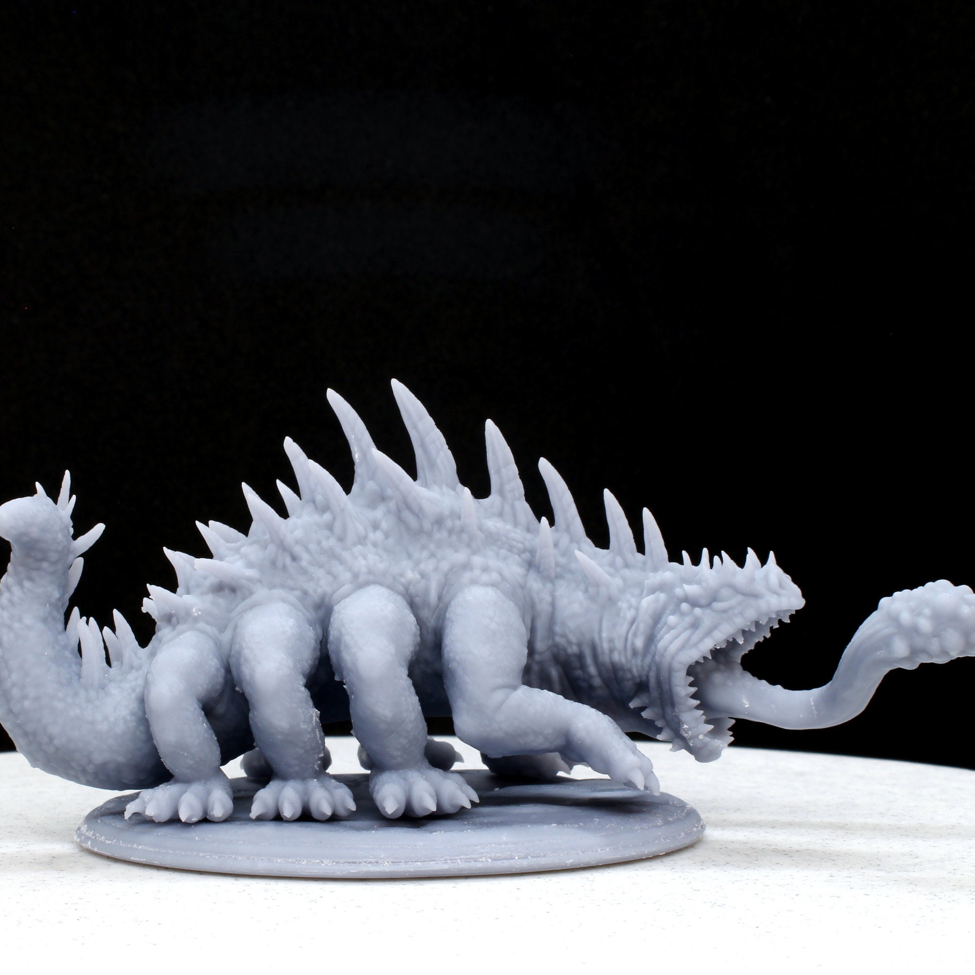 Basilisk Miniature Large Size 2 inch base DnD Monster | Etsy