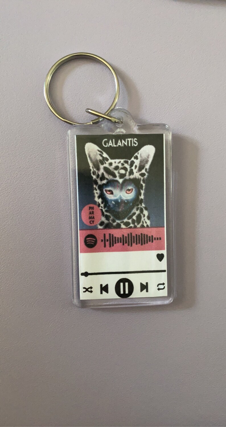 Music Keychain Playlist Keychain Personalized Keychains Etsy