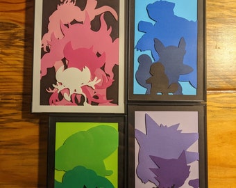 CUSTOM* Single Pokemon Evolution line - Paper Art