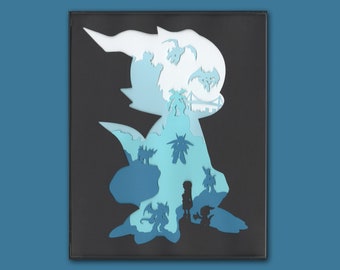 Veemon - Paper Art- Digimon