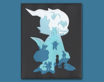 Veemon - Paper Art- Digimon