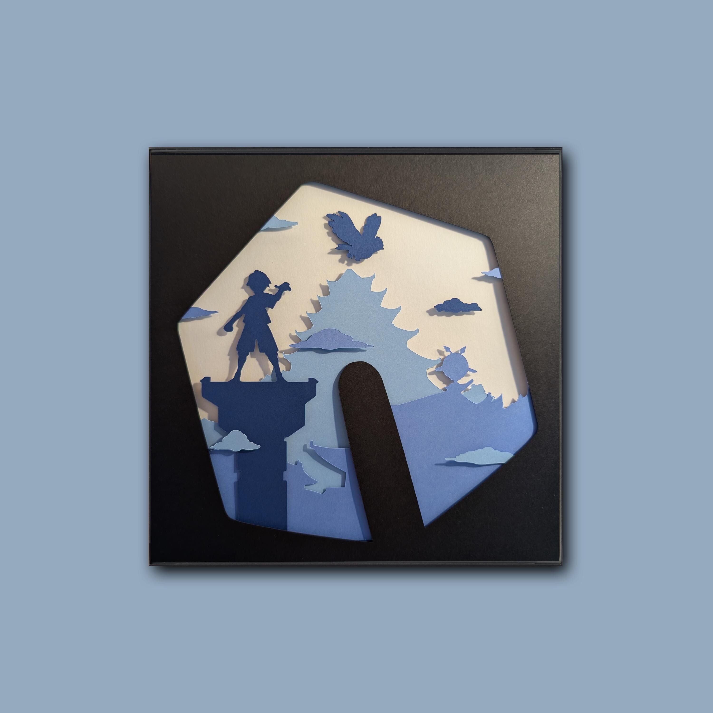 Falkner - Violet City - Flying Gym Leader - Pokemon - Paper Art - Etsy