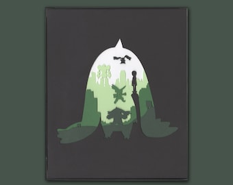 Terriermon - Paper Art- Digimon