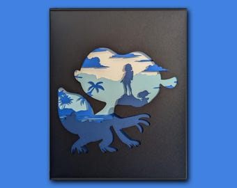 Gecqua - Paper Art- Pokemon