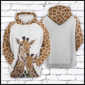 Giraffe Family Sweatshirt Hoodie Giraffe Hoodie Giraffe Sweatshirt Giraffe Pullover Giraffe Lover Shirt Animal Sweatshirt Animal Gift Etsy