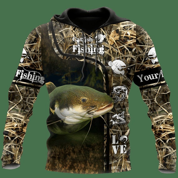 Buy Personalized Unisex Novelty Hoodie Catfish Fishing Pullover Sweatshirt,  Catfish Fishing Hoodies With Front Pocket Gifts for Men and Women Online in  India 