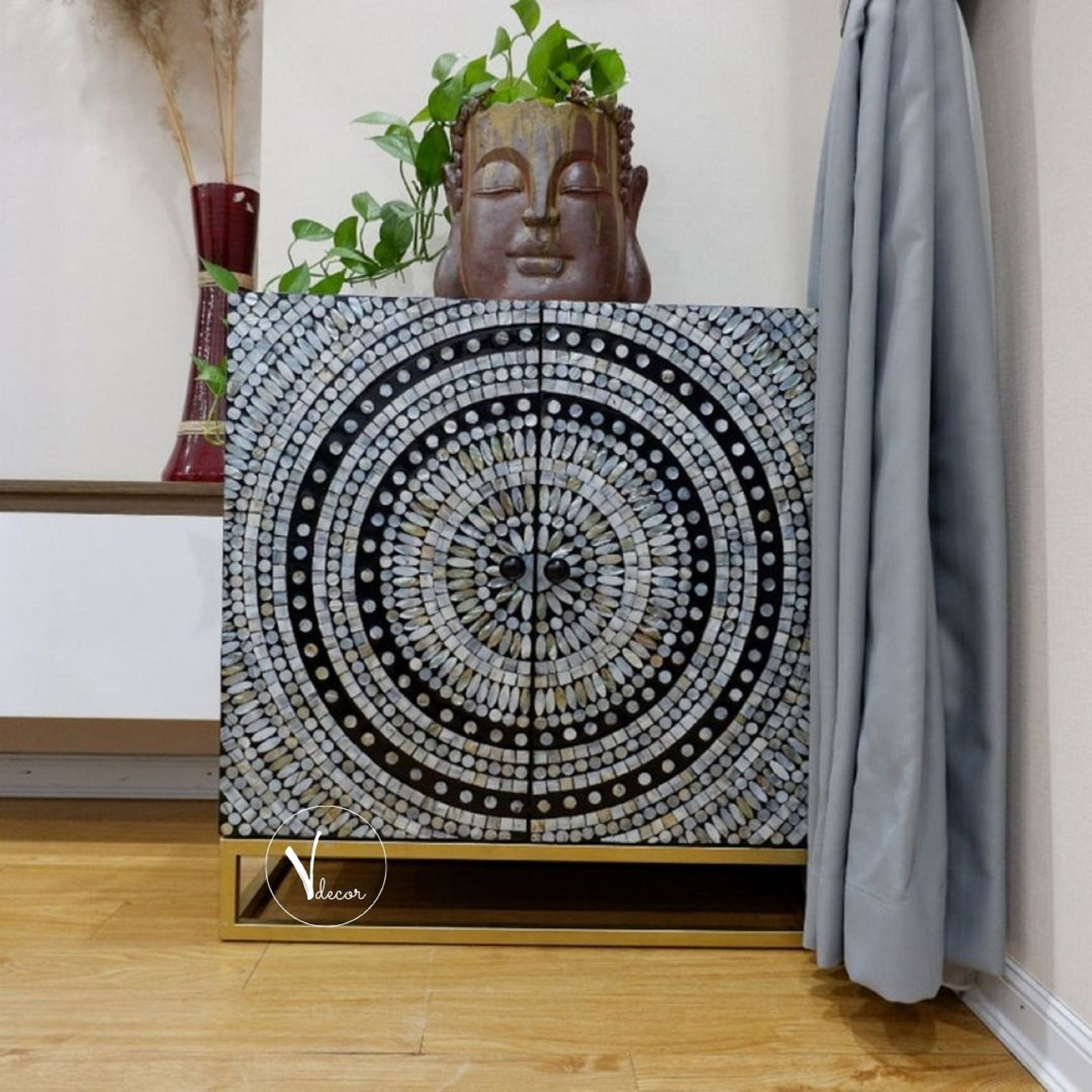 Two Layer Storage Modern Mosaic Entryway With Etsy Norway