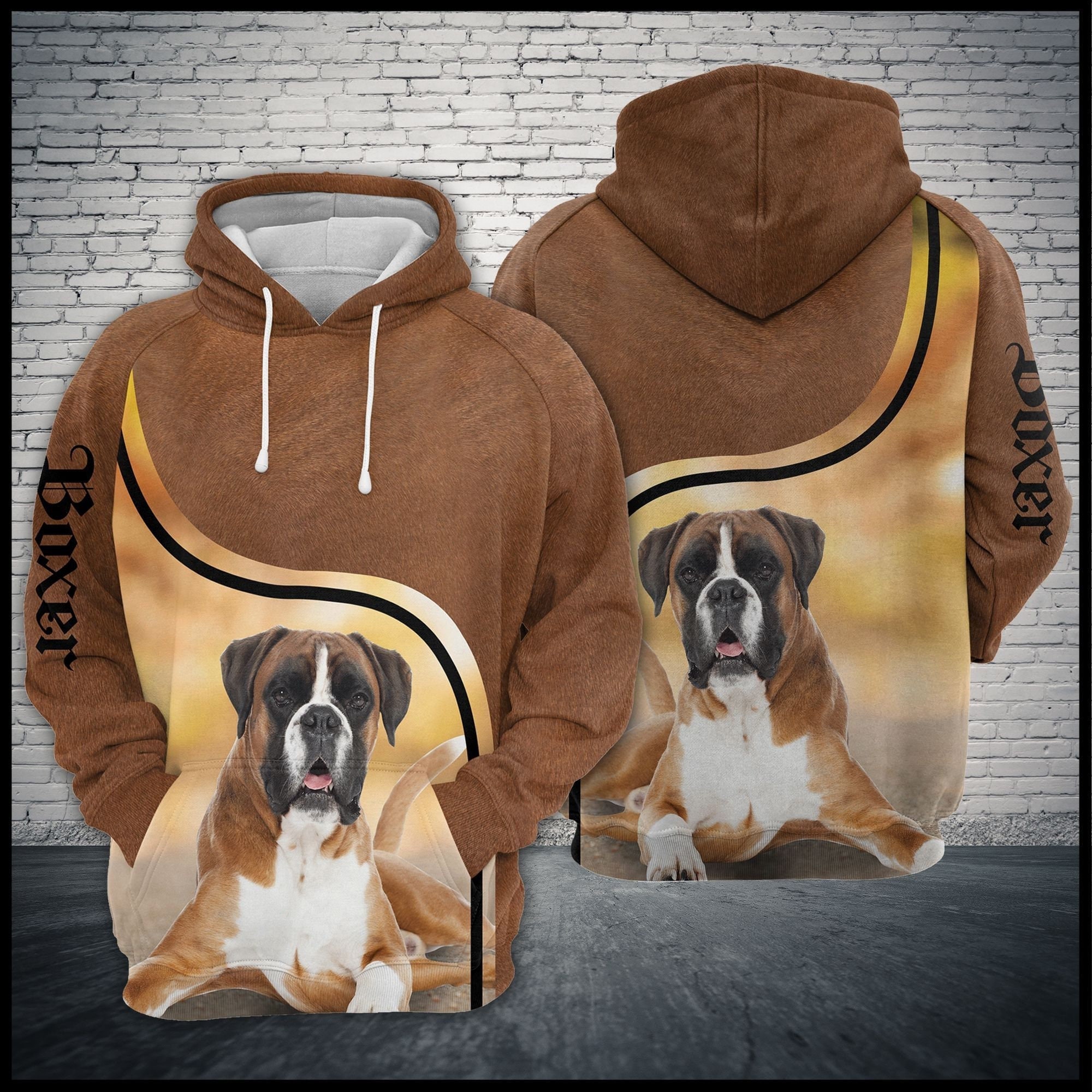 Boxer Hund Herren Sweatshirt Jumper Hunde Haustiere Deutsch - .de