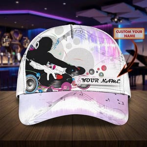 Personalized DJ Cap, Custom Name Music Hat, DJ Baseball Cap, Disc Jockey Gift, Music Producer Gift, DJ Lover Hat, Party Cap