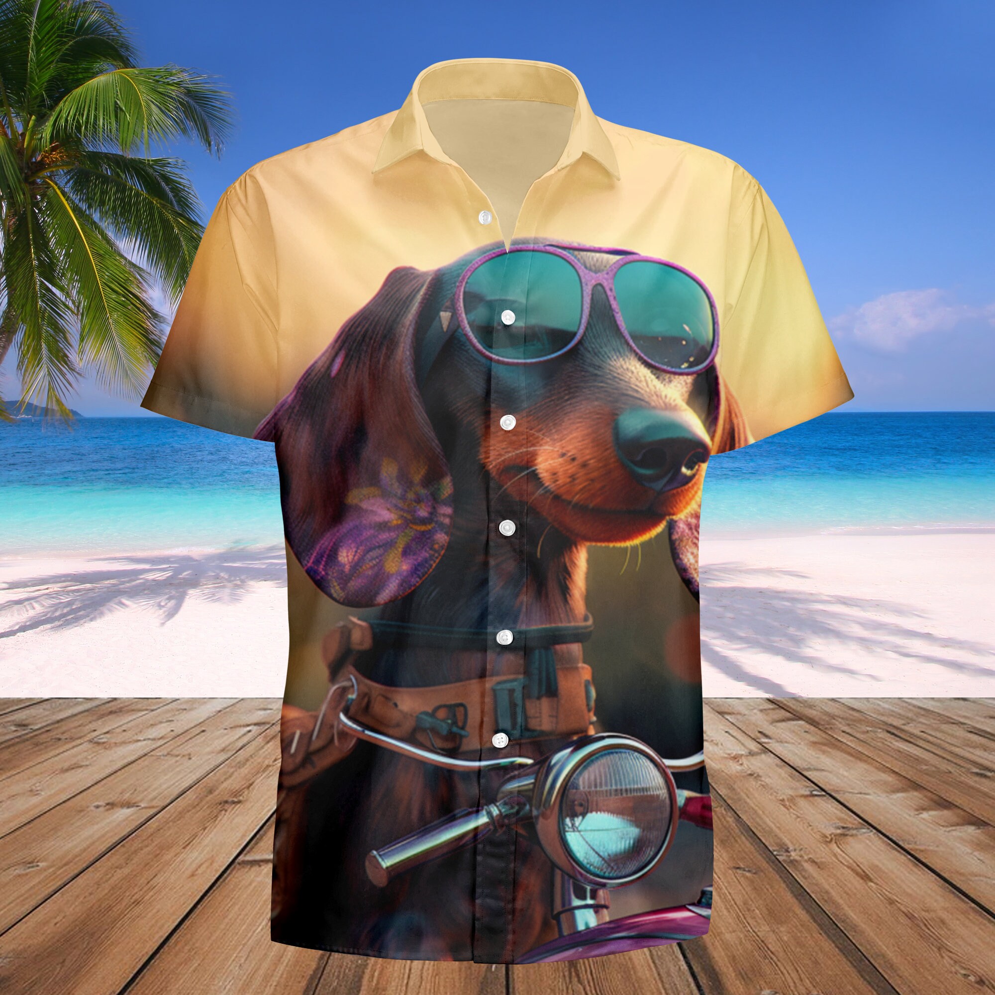 Basenji Summer Beach Hawaiian Shirt, Summer Dog On The Beach In Hawaii Aloha Shirts HO4897 main image 1