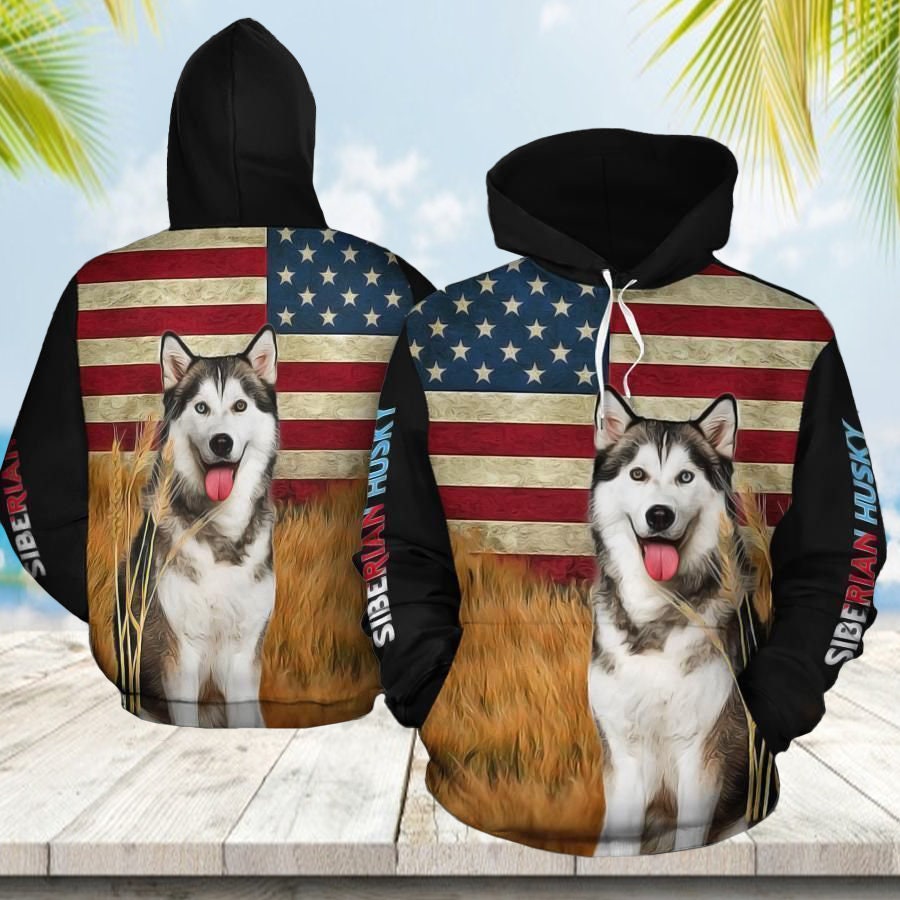 Siberian Husky Sweatshirt Hoodie, Husky Lover Hoodie, Dog Lover Hoodie