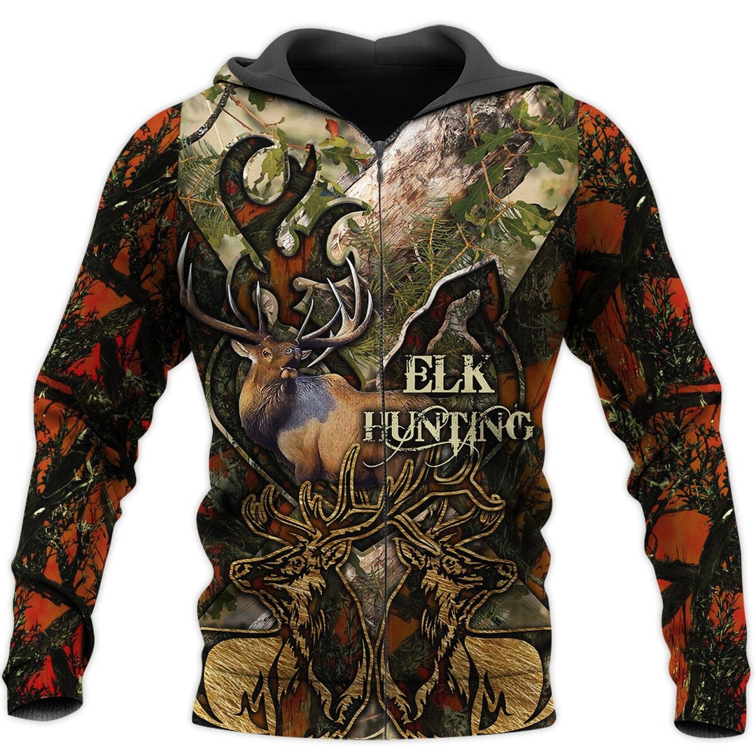 Unisex Elk Hunting Sweatshirt Hoodie Elk Hunting Hoodie Elk Etsy Canada