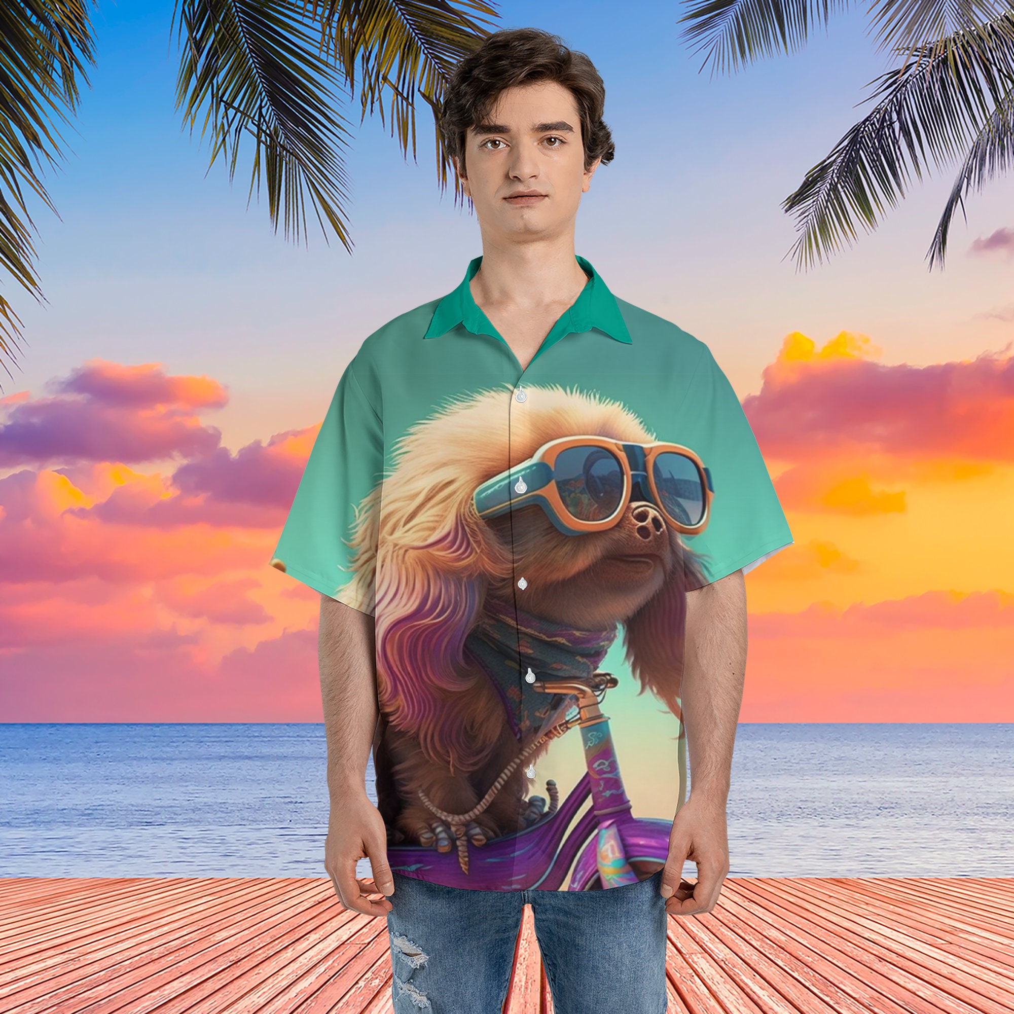 Cool Sussex Spaniel Dog Hawaiian Shirt, Dog Lovers Summer Beach Hawaii