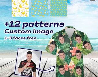 Custom Face Hawaiian Shirt, Personalized Photo Tropical Hawaiian Shirt For Men And Women,Bachelor Party Shirt, Family Hawaiian Shirt Gift