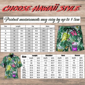 Flamingo Hawaiian Shirt, Tropical Beach Vacation Outfit, Men’s Aloha Shirt and Shorts, Summer Resort Wear Gift for Him image 5