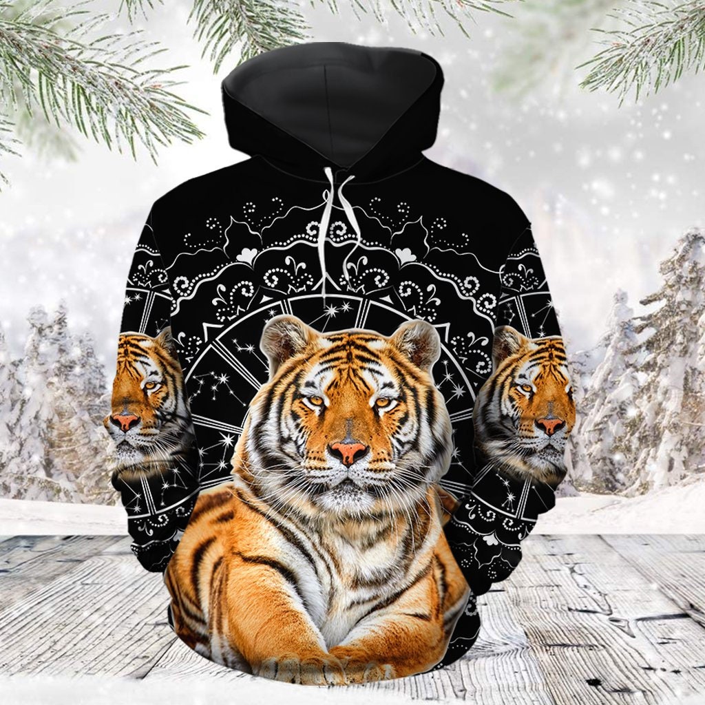 Unisex Awesome Tiger Hoodie, Tiger Lover Hoodie, Animal Hoodie