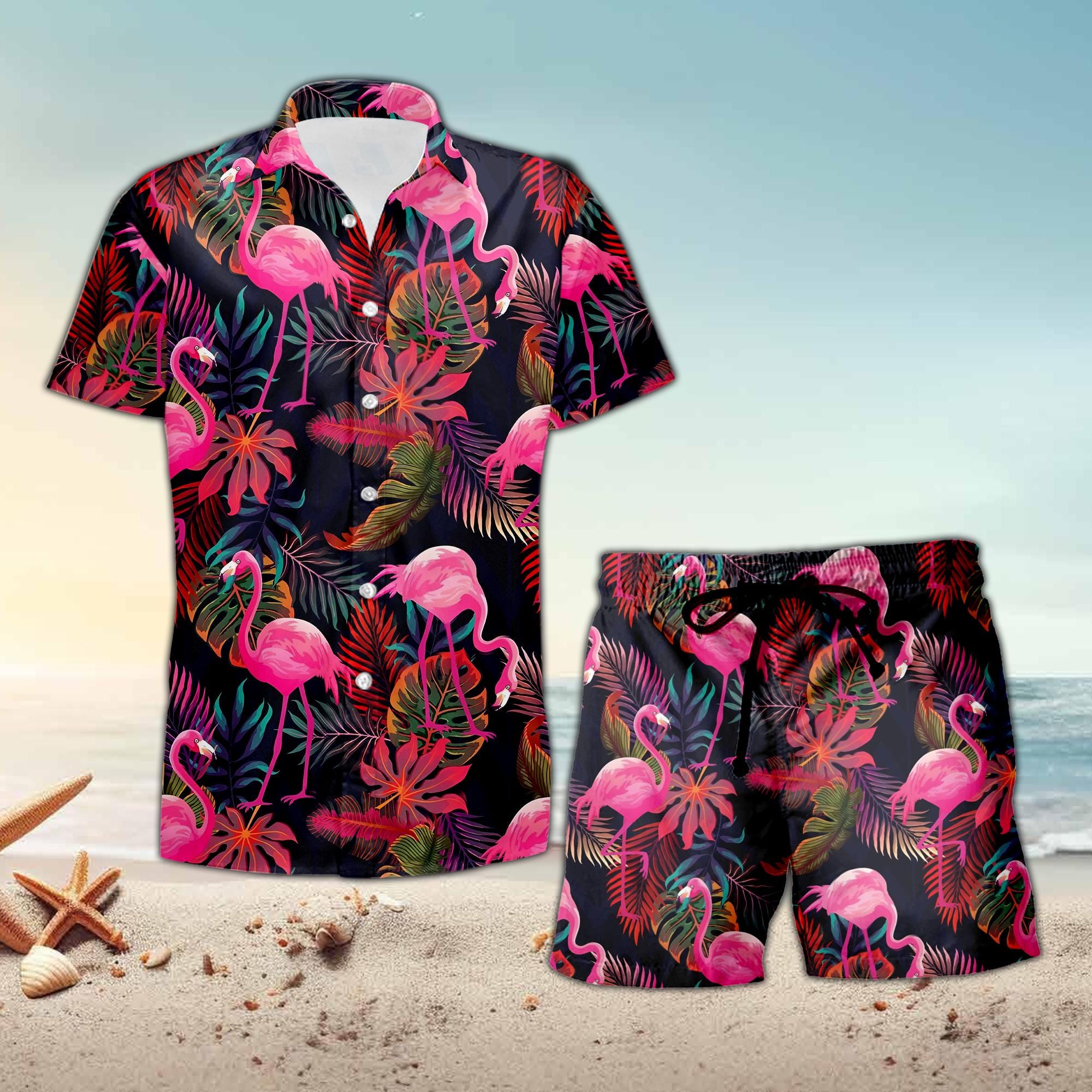 ダイカット フラミンゴ ハワイアン Flamingo hawaii shirt - Etsy 日本