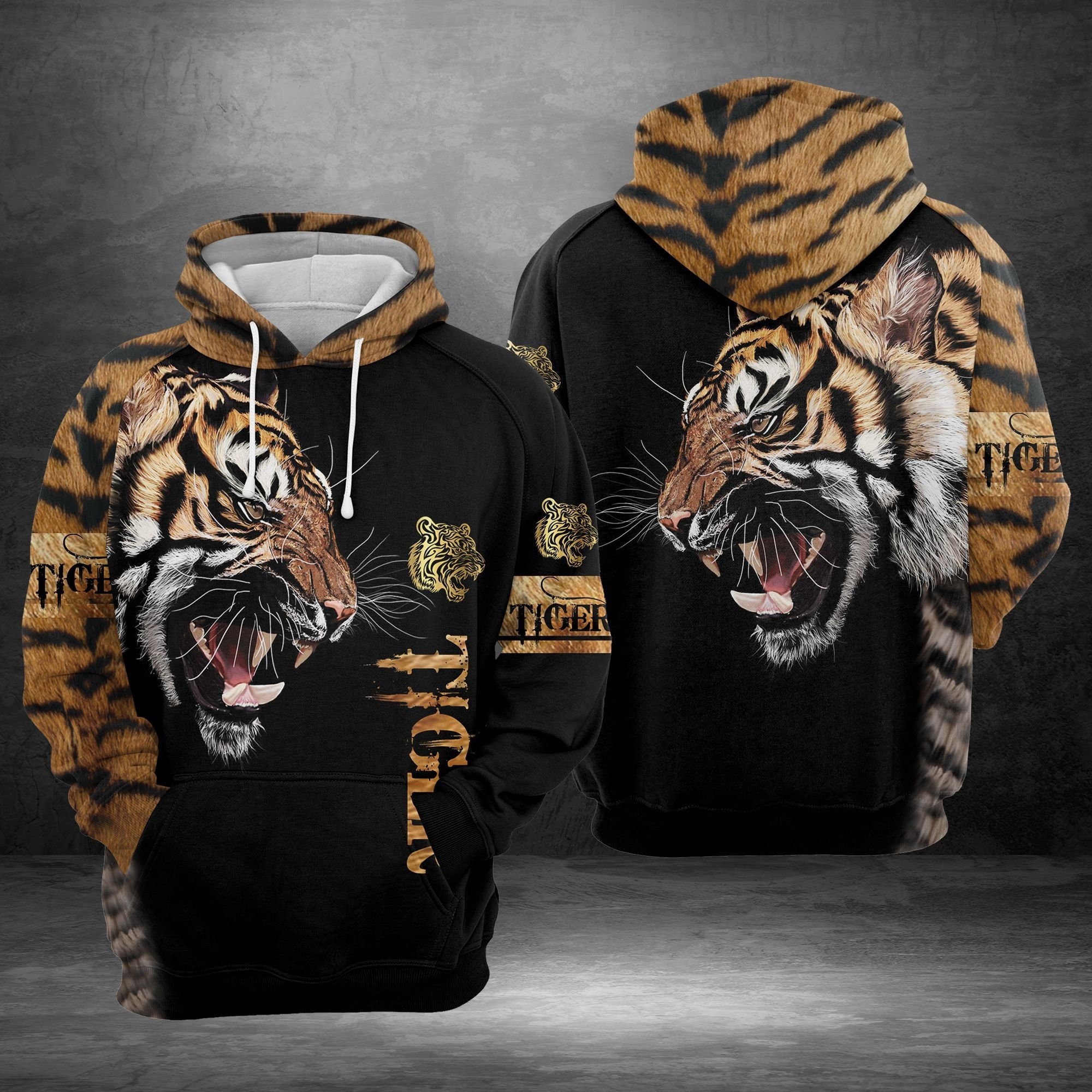 Hoodie tiger 2025 print