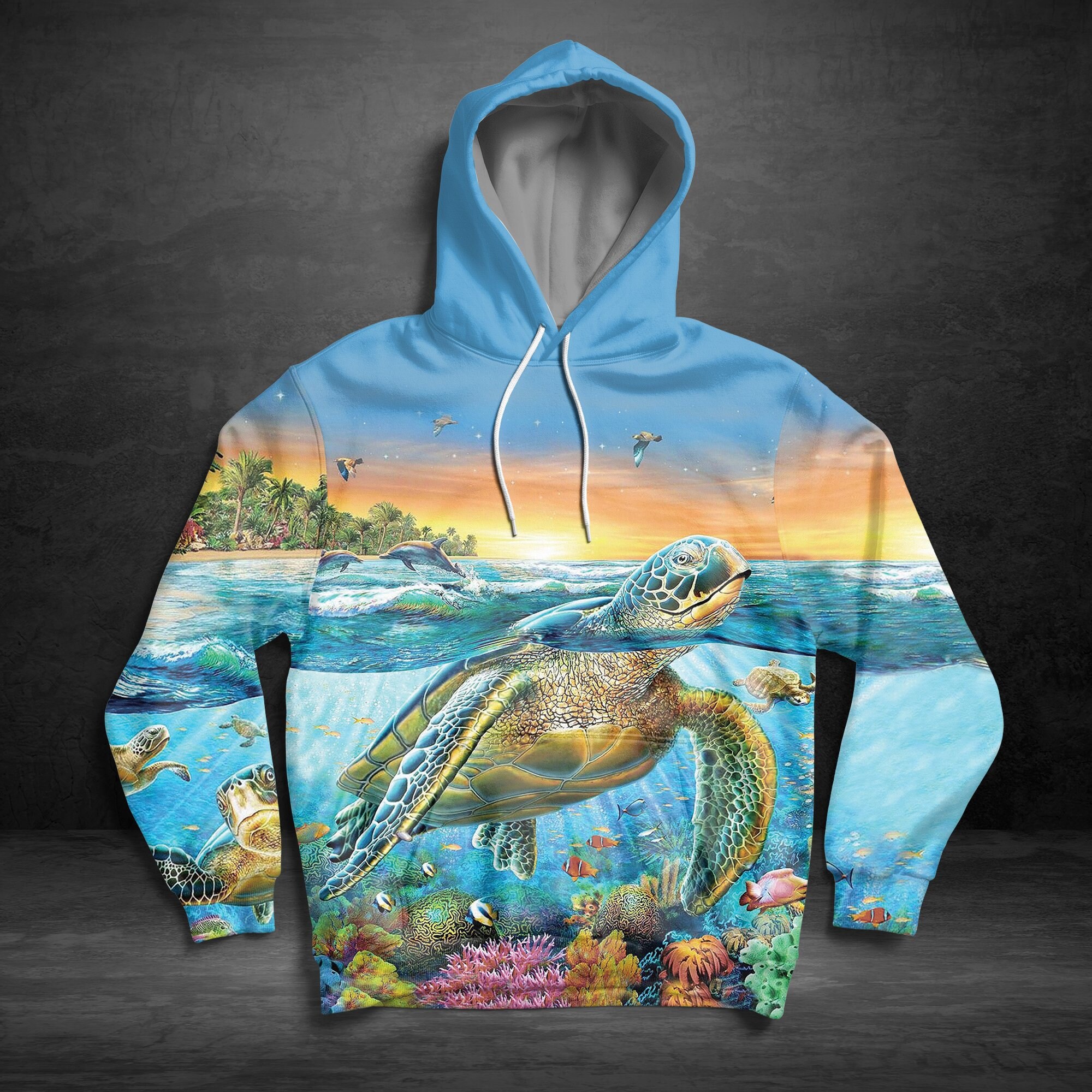 Unisex Sea Turtle Hoodie, Turtle Hoodie, Animal Hoodie, Animal Lover Gift